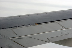 Close-up of Boeing 737 wing