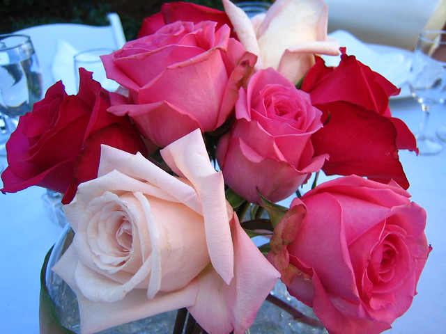 rose centerpieces for weddings