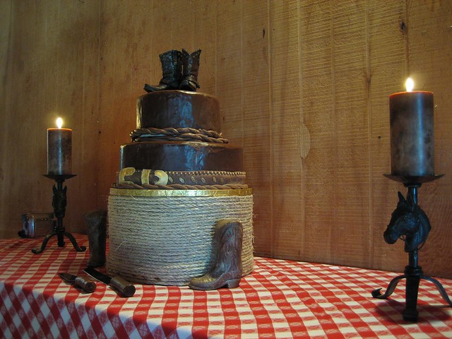 Cowboy Wedding Cake This is almost identical to this one except I think the