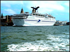 Cruise ships on the Mersey