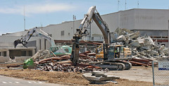 The demolition of 750 Ridder Park Drive