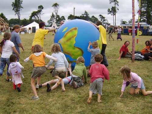 Kids with the Earth at the Big Green Gathering