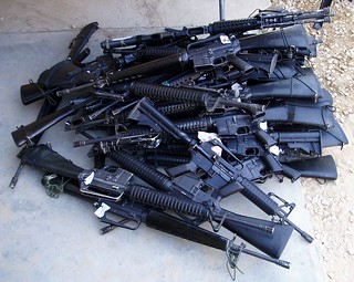 Pile of guns