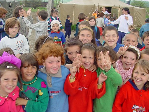 Children @ play: Aki Yurt refugee camp