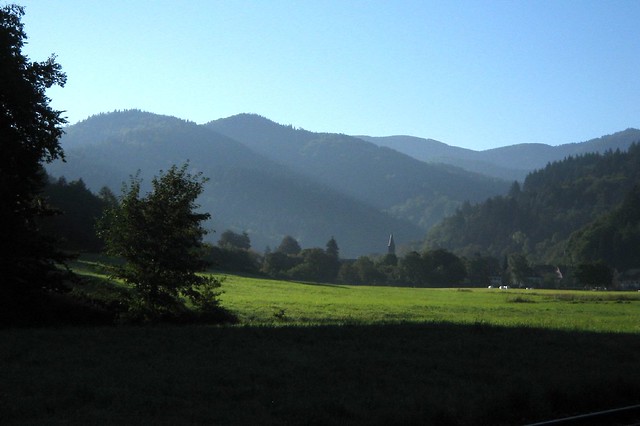 Günterstal landscape with mountains