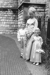 60s Wedding Satin Bridesmaid