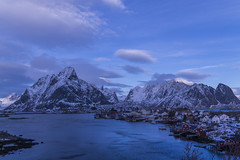 El Pueblo de Reine uno de los más bonitos de Noruega en un invierno nevado de febrero de 2018