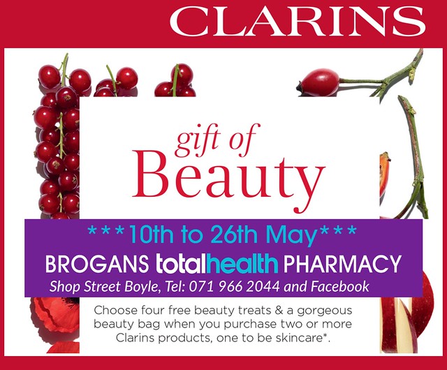 Brogans Clarins Promotion - May 2018