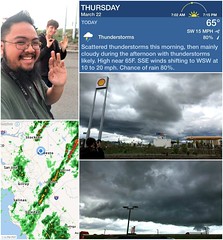 Thunderstorms Roar Thru California's Central Valley (3-22-2018)