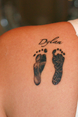 tattoo! real footprints