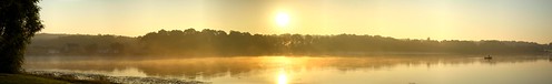 morning mist lake fall beauty dawn fisherman warm michigan beginning retreat dreams