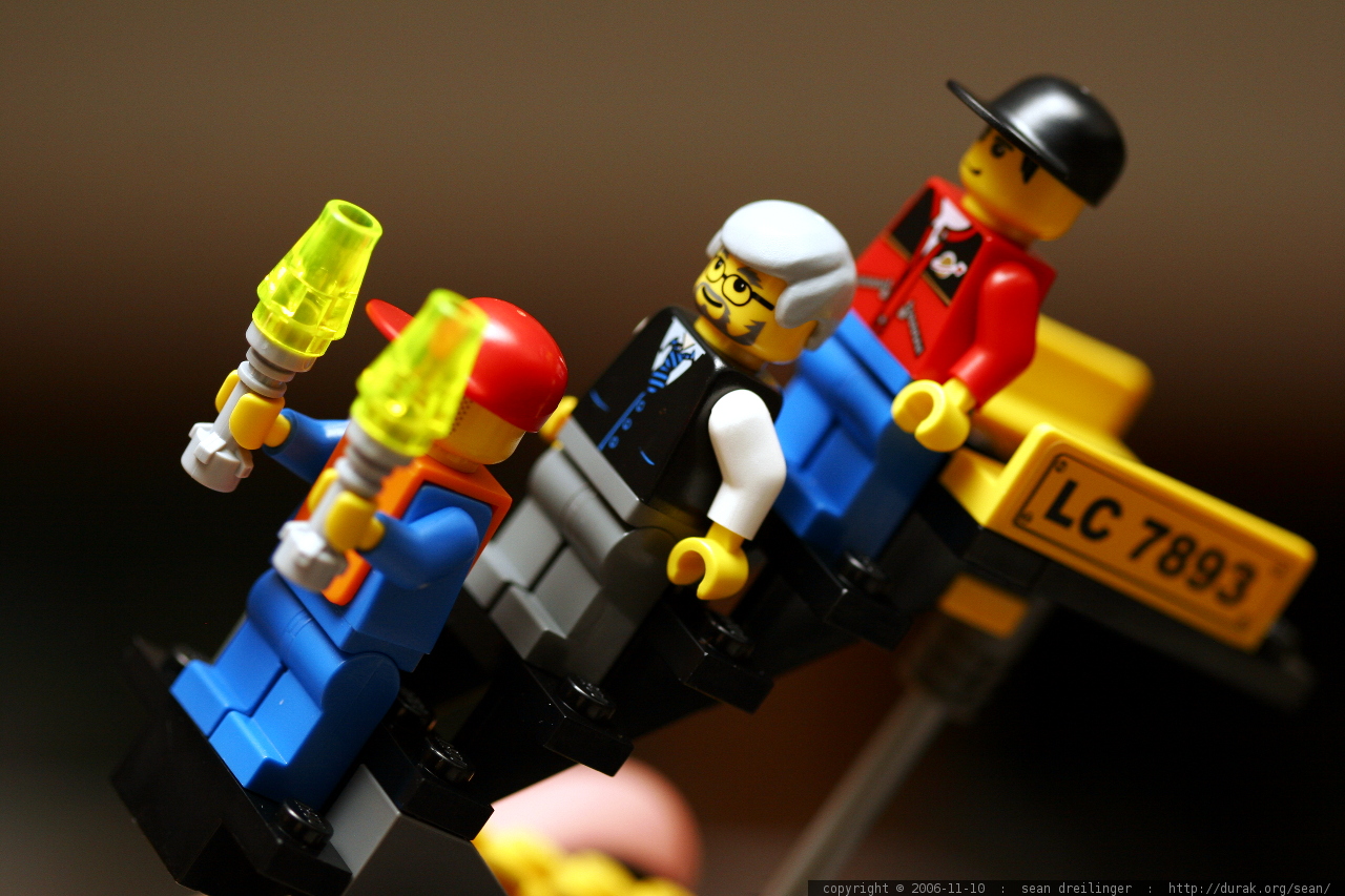 photo: the airport crew of lego kit 7893 MG 5211 - by seandreilinger Can You Bring Legos On A Plane