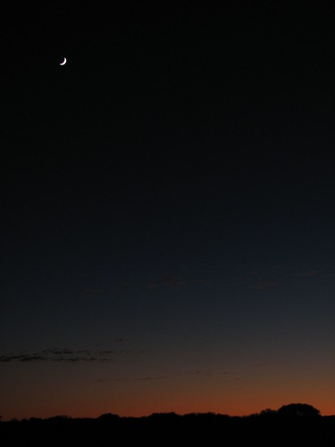sunset moon texas