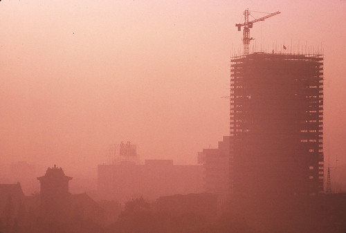 china mist sunrise construction archives kodachrome 1994 nanjing nikkormatft