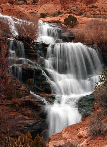 water utah waterfall desert waterfalls redrocks moab milky blurrywater isawyoufirst