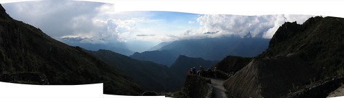 panorama peru inca clouds hiking trail machupicchu height mountainpass mountaion