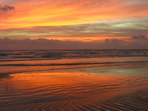 ocean color beach sunrise intense texas southpadreisland colorphotoaward