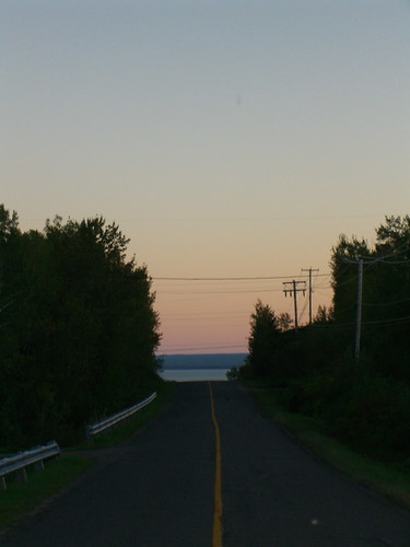 road sunset québec carleton gaspésie
