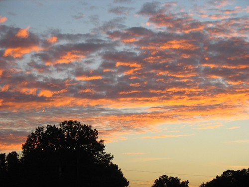 sunset sky colors clouds horizon ecu dowdyficklenstadium