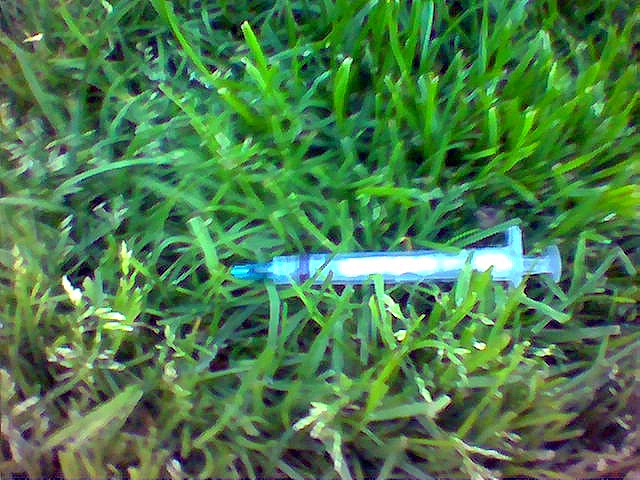 syringe found outside my car in capitol hill