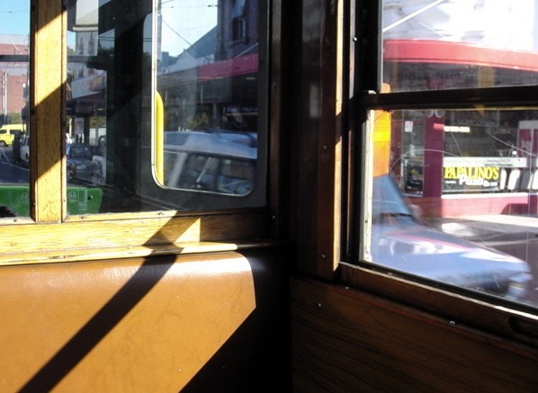 Old tram interior