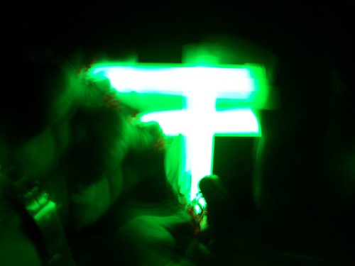 doutblet texastech redraider longexposure lightstick light glow fast green t