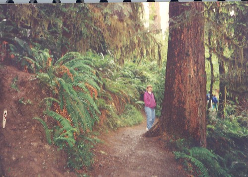 Laura at Hoh Rain Forest