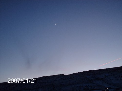 sunset moon clouds wyoming cody southfork cedarmountain