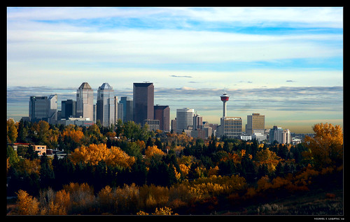autumn calgary skyline downtown 500views canonrebelxti400d canadianfall