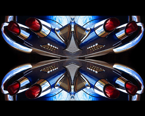 modern mirror cool classiccar fifties mandala retro rockabilly dodge 50s rockets tailfins mirrormirror retromania atomicage misteriddles dodgeithink rocketlamps