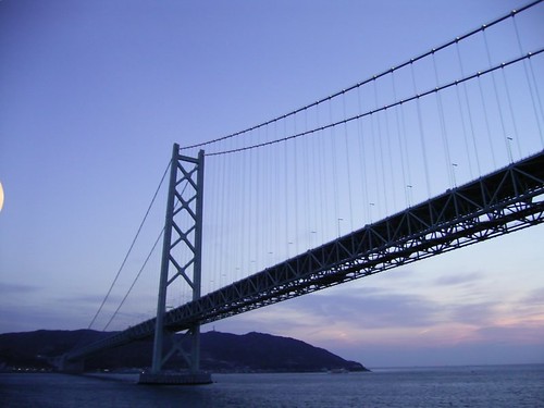 bridge sunset geotagged akashi 橋 geolat34613078 geolon135018539