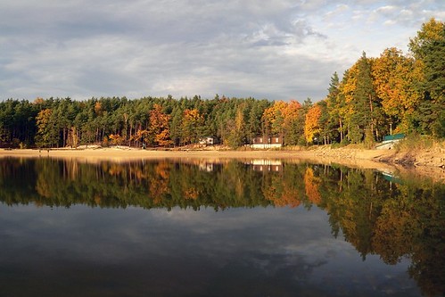 autumn water landscape pond czechrepublic plzen