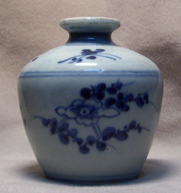 bottle3,Fu-Kien Blue and white