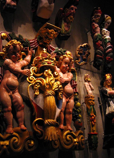 Details of statues on Vasa, Vasamuseet, Stockholm