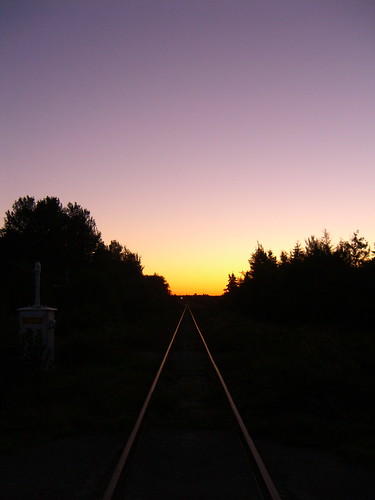 sunset québec rails carleton gaspésie