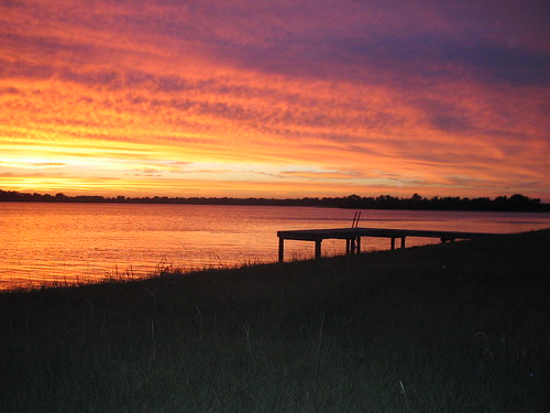 sunset nature dock texas lakelimestone