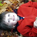 nick on a bed of leaves    MG 5724