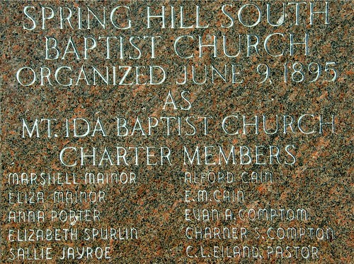church monument plaque alabama baptist brantley springhillsouthbaptistchurch