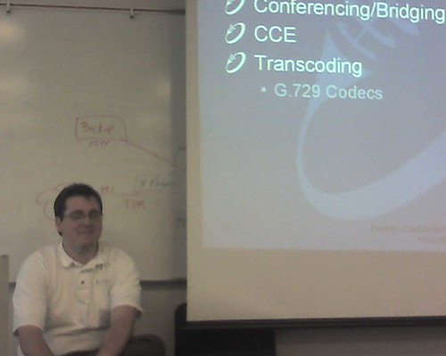 Fonality's Mike Joyce takes a breather during the support training session for the Certified Fonality Reseller Program