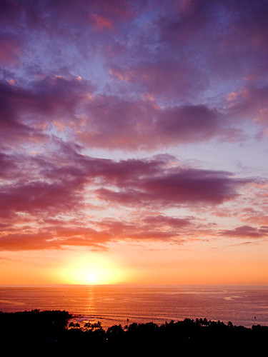 sunset hawaii surf bigisland swell kona kealakekuabay manini 38877
