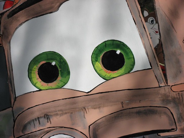Close up of Mater's eyes Flickr Photo Sharing!