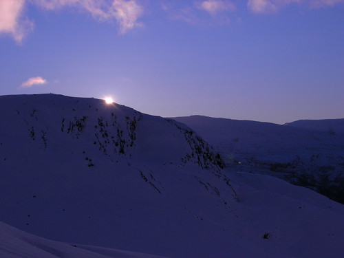 winter snow mountains norway sunrise skiing stryn nordfjord gryta