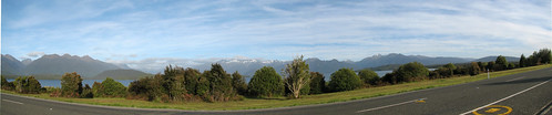 newzealand panorama lake mountains honeymoon lakedistrict southisland pan manapouri lakemanapouri
