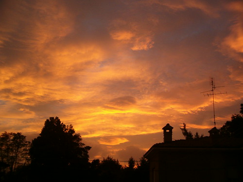 sky clouds nuvole sunsets cielo tramonti voghiera