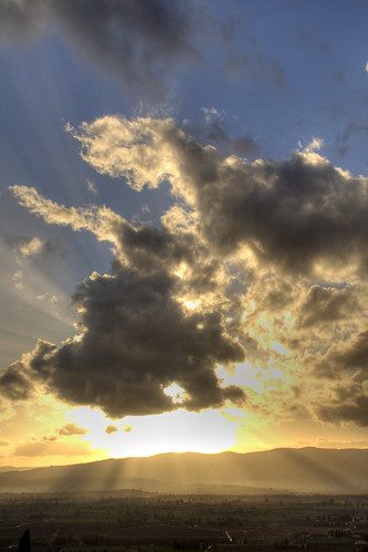 sunset italy cloud sun clouds italia tramonto nuvole nuvola sole hdr umbria photomatix trasimeno2006
