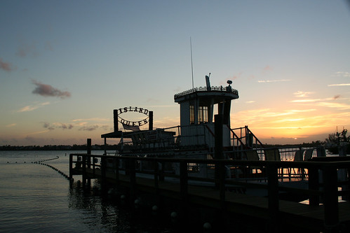 sunset river boat florida portstlucie islandqueen