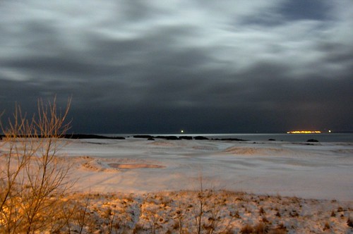 lighthouse snow night golf scotland moonlight sutherland portmahomack dornoch 1on1 naturesfinest royaldornoch