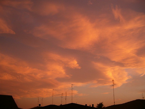 sky clouds nuvole sunsets cielo tramonti voghiera