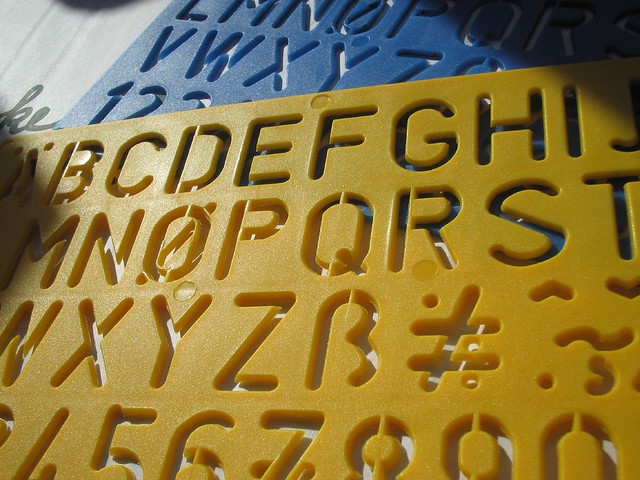 stencil alphabet