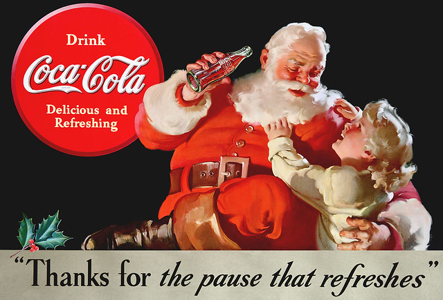 Santa & Child, Coca-Cola - 1938